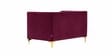 Lem Velvet 2 Seater Sofa In Maroon Colour