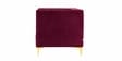 Lem Velvet 2 Seater Sofa In Maroon Colour