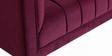 Lem Velvet 2 Seater Sofa In Maroon Colour