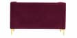 Lem Velvet 2 Seater Sofa In Maroon Colour