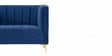 Lem Velvet 2 Seater Sofa In Navy Blue Colour Lem Velvet 2 Seater Sofa In Navy Blue Colour