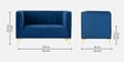 Lem Velvet 2 Seater Sofa In Navy Blue Colour Lem Velvet 2 Seater Sofa In Navy Blue Colour