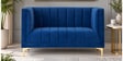 Lem Velvet 2 Seater Sofa In Navy Blue Colour Lem Velvet 2 Seater Sofa In Navy Blue Colour