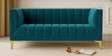 Lem Velvet 2 Seater Sofa in Teal Blue Colour