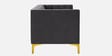 Lem Velvet 3 Seater Sofa in Dark Grey Colour