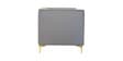 Lem Velvet 3 Seater Sofa In Grey Colour