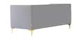 Lem Velvet 3 Seater Sofa in Grey Colour