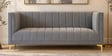 Lem Velvet 3 Seater Sofa in Grey Colour