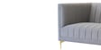 Lem Velvet 3 Seater Sofa in Grey Colour