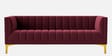 Lem Velvet 3 Seater Sofa in Maroon Colour