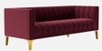 Lem Velvet 3 Seater Sofa in Maroon Colour