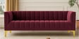 Lem Velvet 3 Seater Sofa in Maroon Colour
