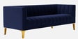 Lem Velvet 3 Seater Sofa in Navy Blue Colour