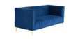 Lem Velvet 3 Seater Sofa in Navy Blue Colour