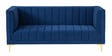 Lem Velvet 3 Seater Sofa In Navy Blue Colour