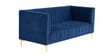 Lem Velvet 3 Seater Sofa In Navy Blue Colour