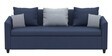 Lenorio Fabric 3 Seater Sofa in Blue-Grey Colour