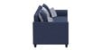 Lenorio Fabric 3 Seater Sofa in Blue-Grey Colour