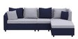 Lenorio 6 Seater LHS Sofa in Blue & Grey Colour