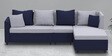 Lenorio 6 Seater LHS Sofa in Blue & Grey Colour