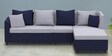 Lenorio 6 Seater LHS Sofa in Blue & Grey Colour