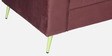 Leona Velvet 2 Seater Sofa in Wine Red Colour