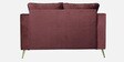 Leona Velvet 2 Seater Sofa in Wine Red Colour