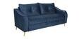 Leona Velvet 3 Seater Sofa in Royal Blue Colour