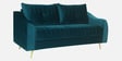 Leona Velvet 3 Seater Sofa in Teal Blue Colour