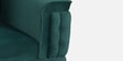 Levo 2 Seater Velvet Fabric Sofa In Royal Green Color