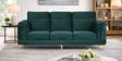 Levo 3 Seater Velvet Fabric Sofa In Royal Green Color