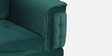 Levo 3 Seater Velvet Fabric Sofa In Royal Green Color