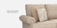 Lewis 2 Seater Sofa In Beige Colour Lewis 2 Seater Sofa In Beige Colour