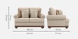 Lewis 2 Seater Sofa In Beige Colour Lewis 2 Seater Sofa In Beige Colour