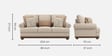 Lewis 3 Seater Sofas In Beige Colour Lewis 3 Seater Sofas In Beige Colour