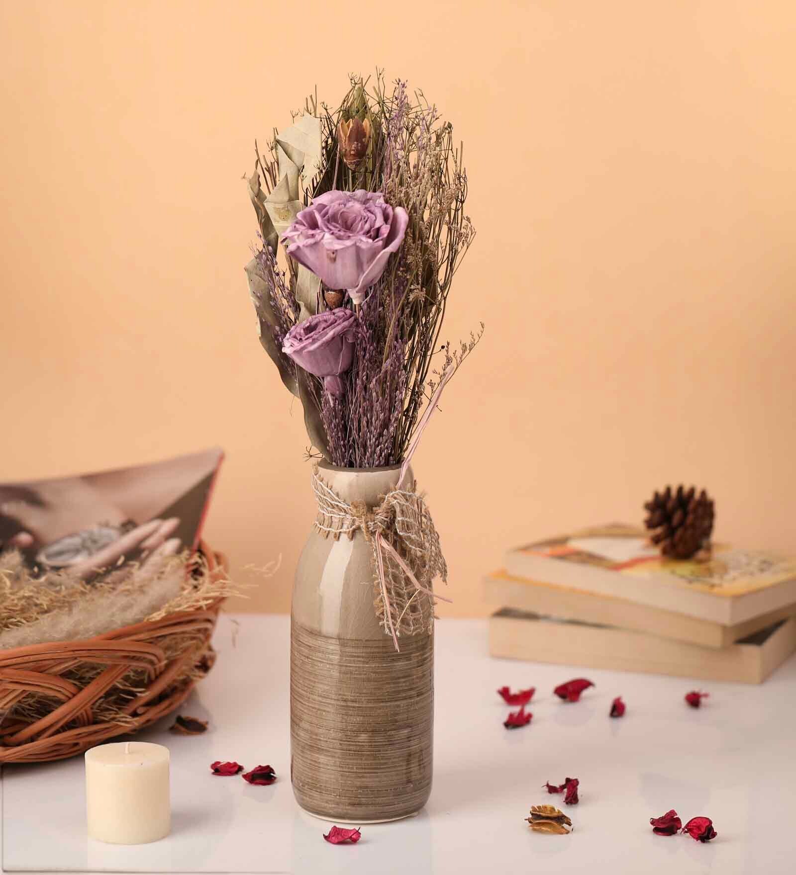 Lea Dried Lavender Ceramic Artificial Flower