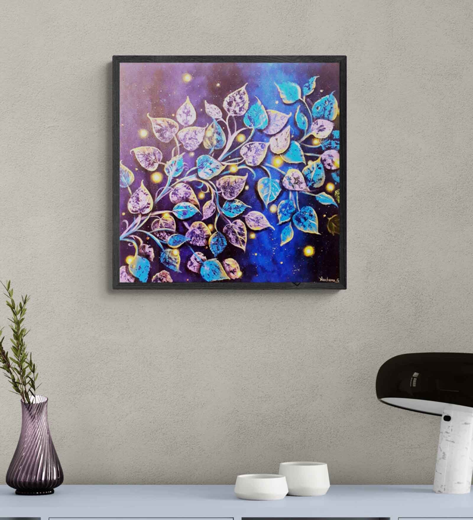 Leaf Abstract | Handmade Acrylic Paint On Canvas Unframed