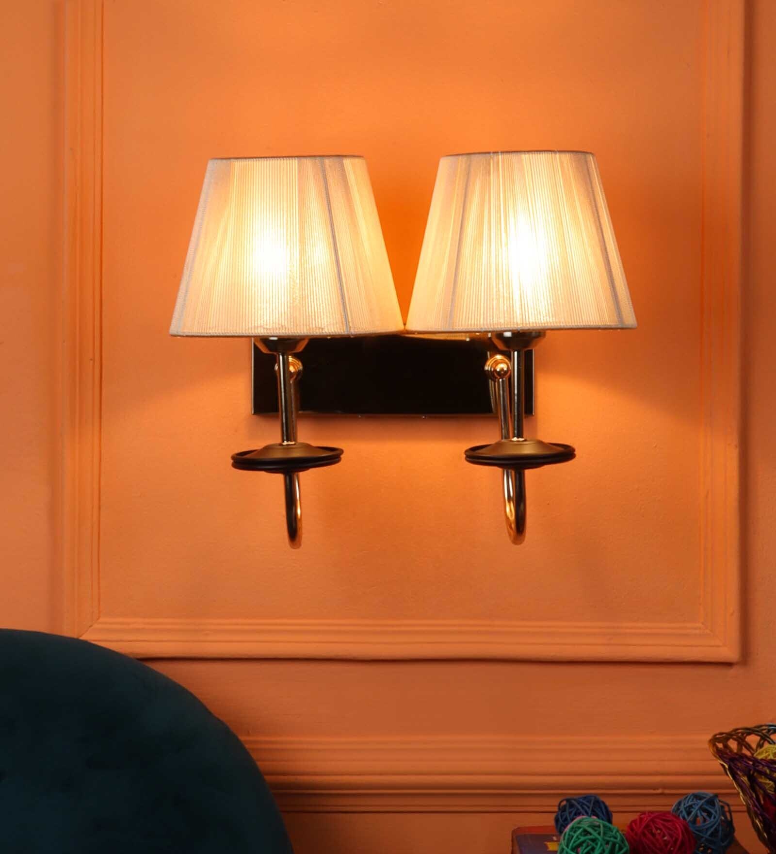 Buy Learc Designer Lighting Golden Finish Wall Light Wl2720 by LeArc