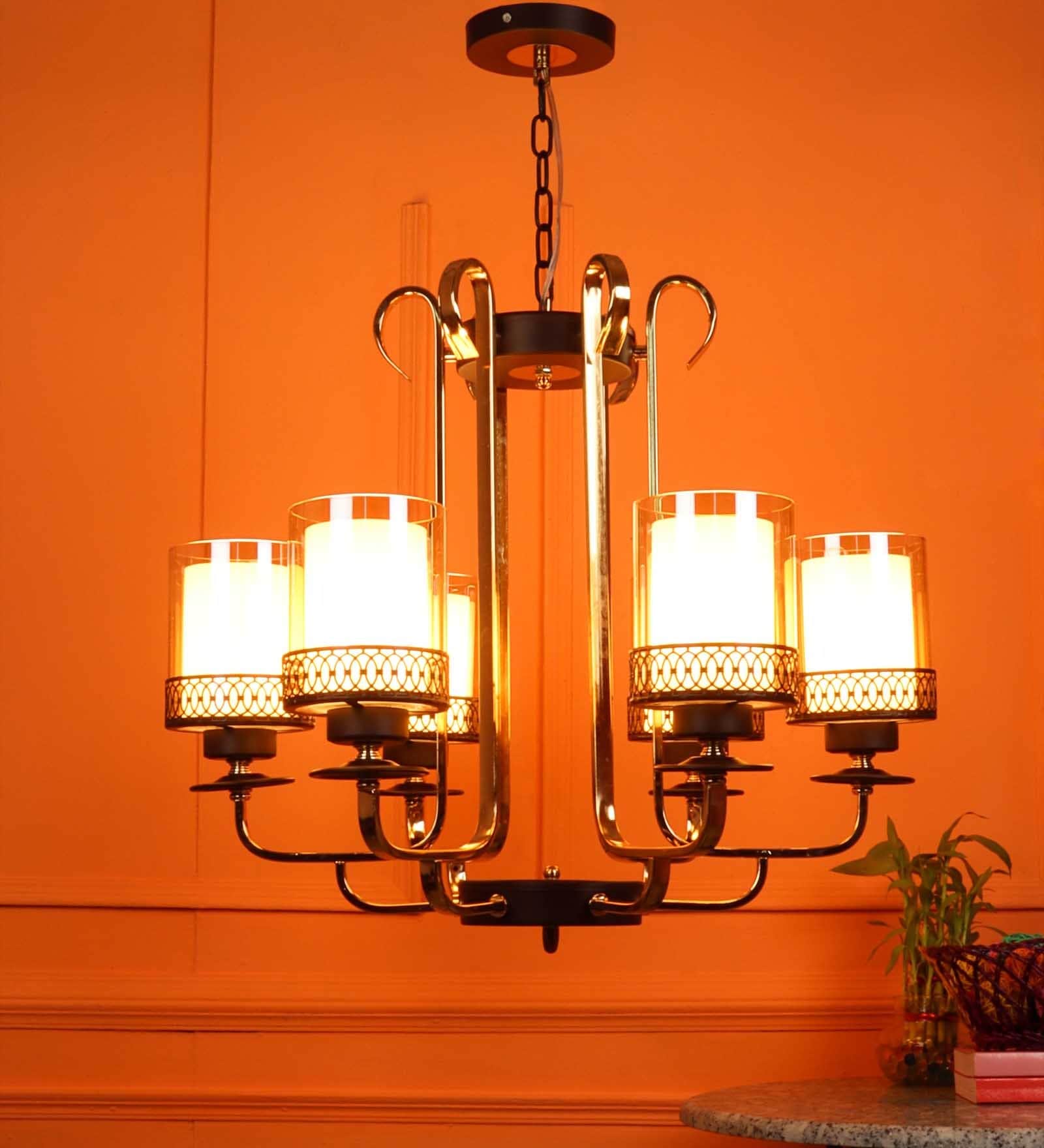 Buy Learc Designer Lighting Wrought Iron Rustic Finish Chandelier Ch456