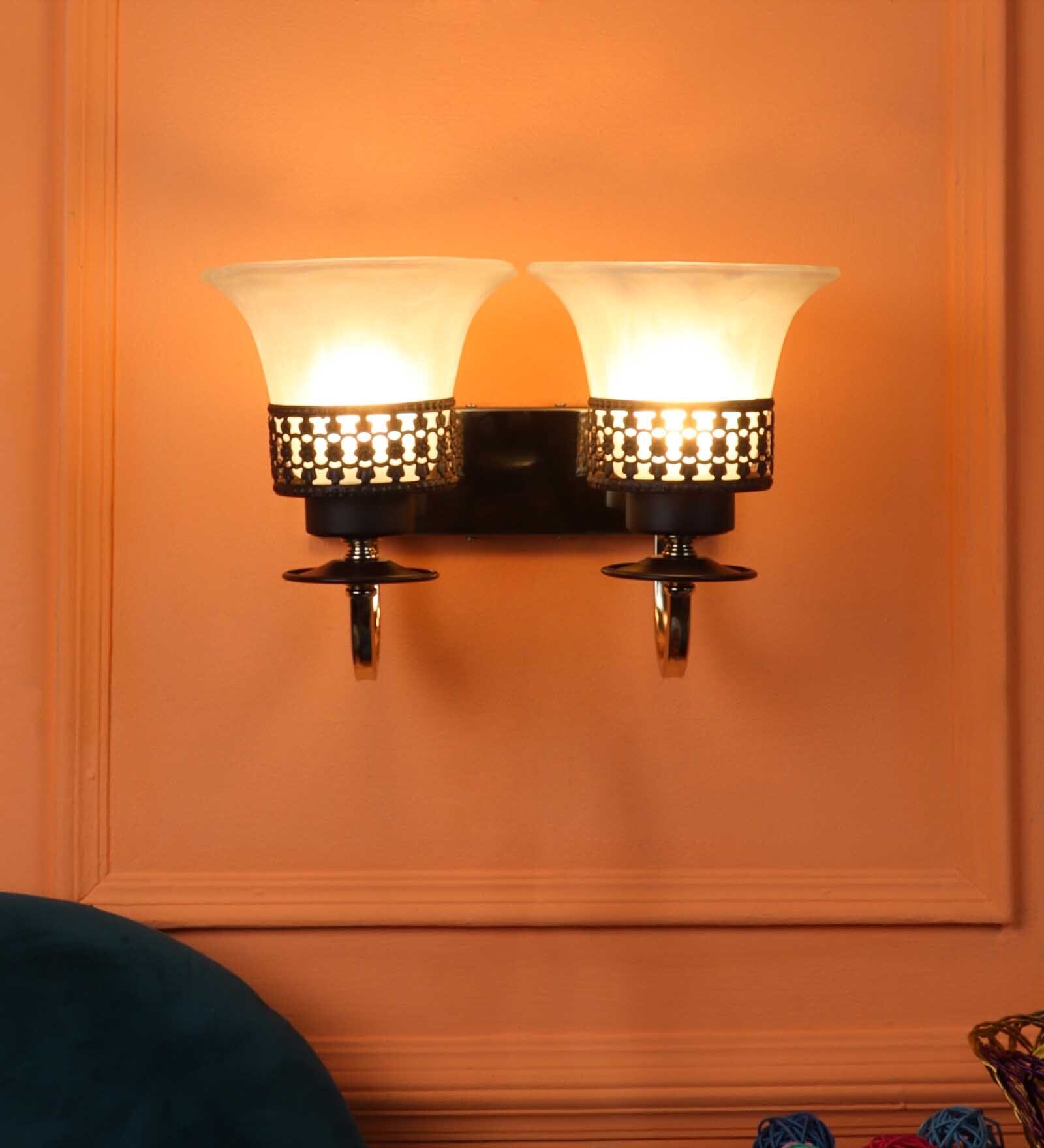 Buy Learc Designer Lighting Wrought Iron Rustic Finish Wall Light