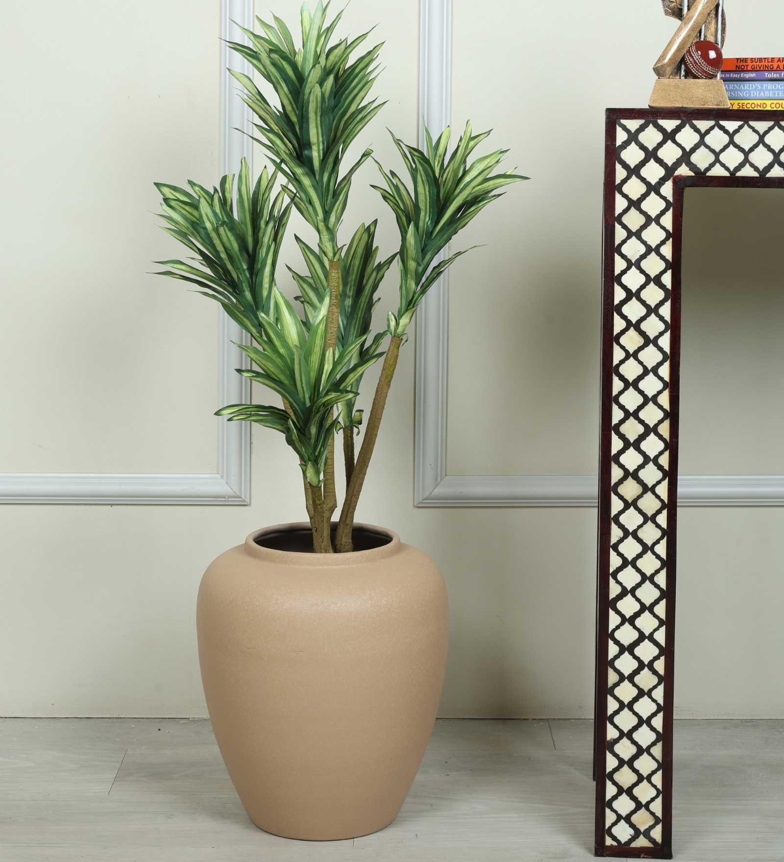 Leather Luxe Premium Beige Colour Planter Leather Luxe Premium Beige Colour Planter