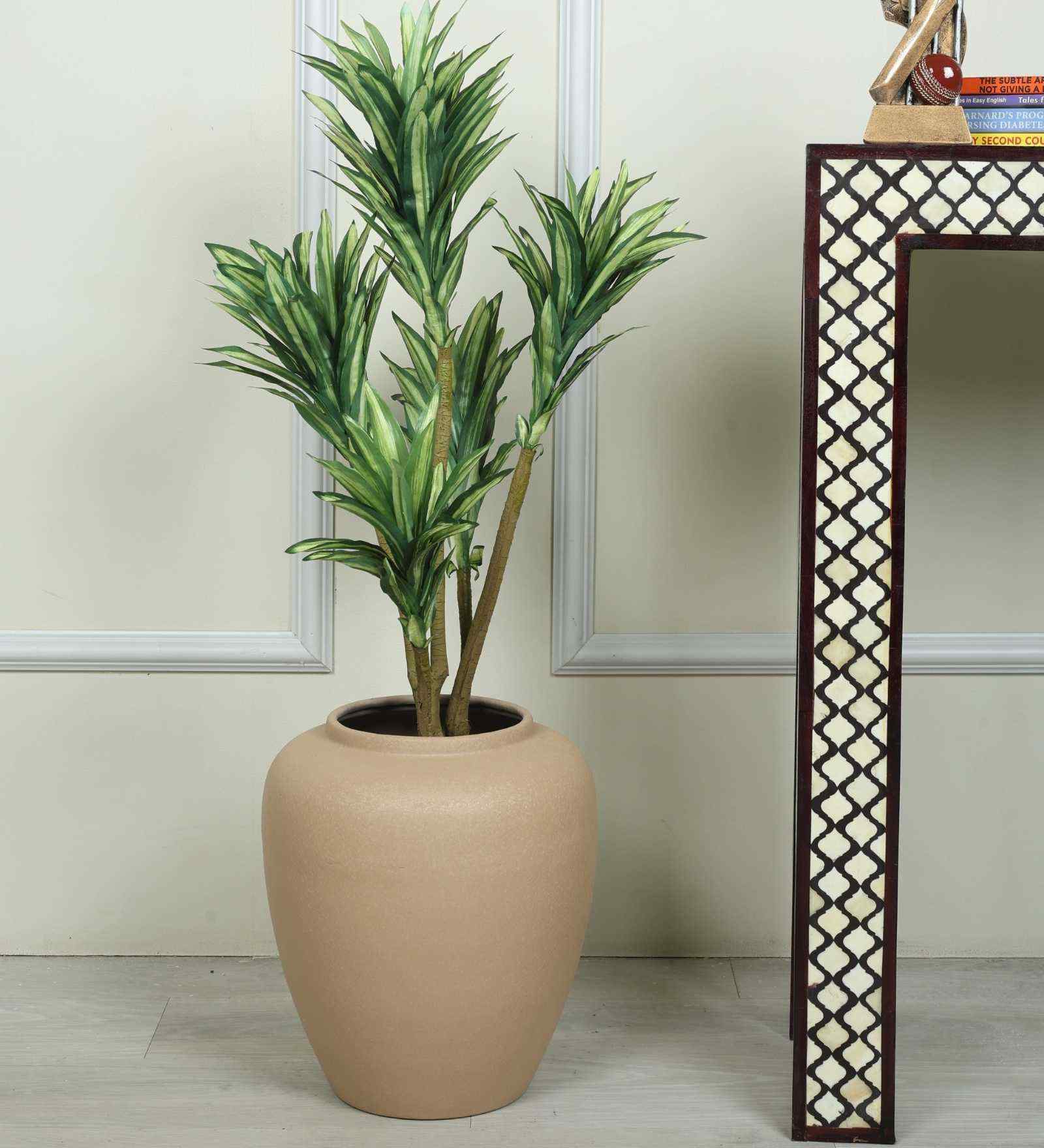 Leather Luxe Premium Beige Colour Planter