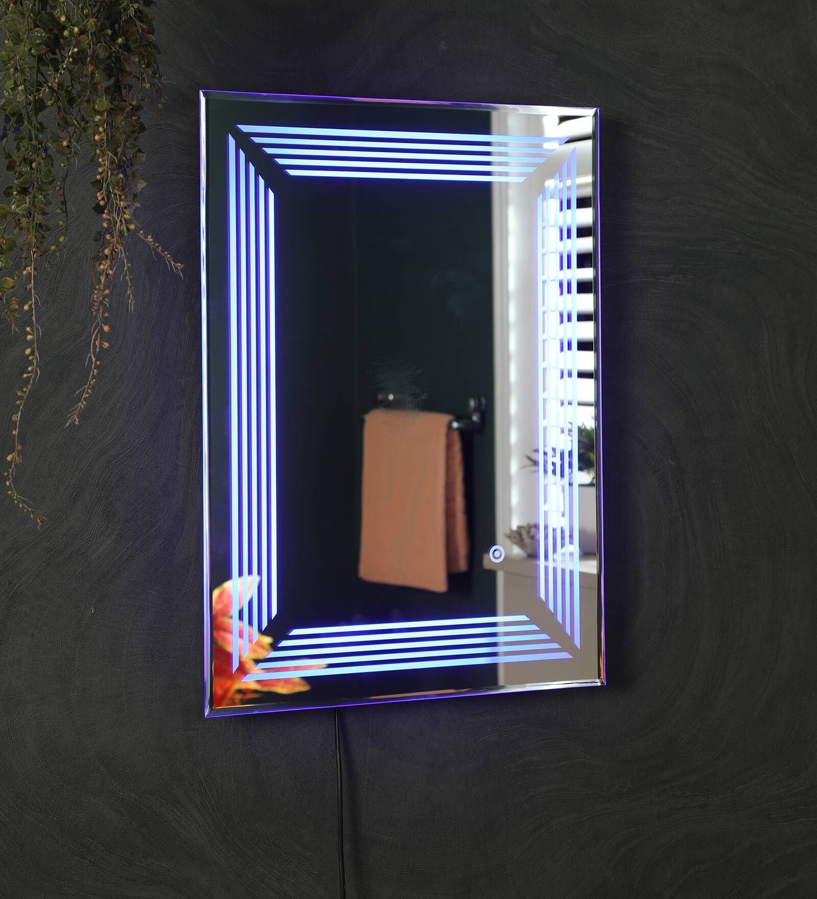 Buy LED Rectangle 24 x 18 Inch Wall Mirror in Yellow Colour at 20% OFF ...
