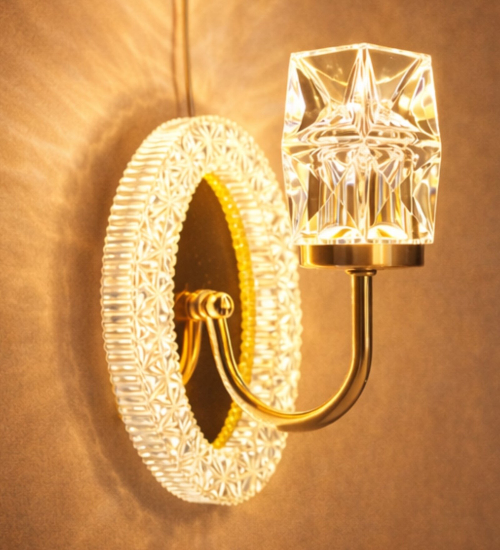 Golden LED Novelty Wall Light LED04 Set of 1