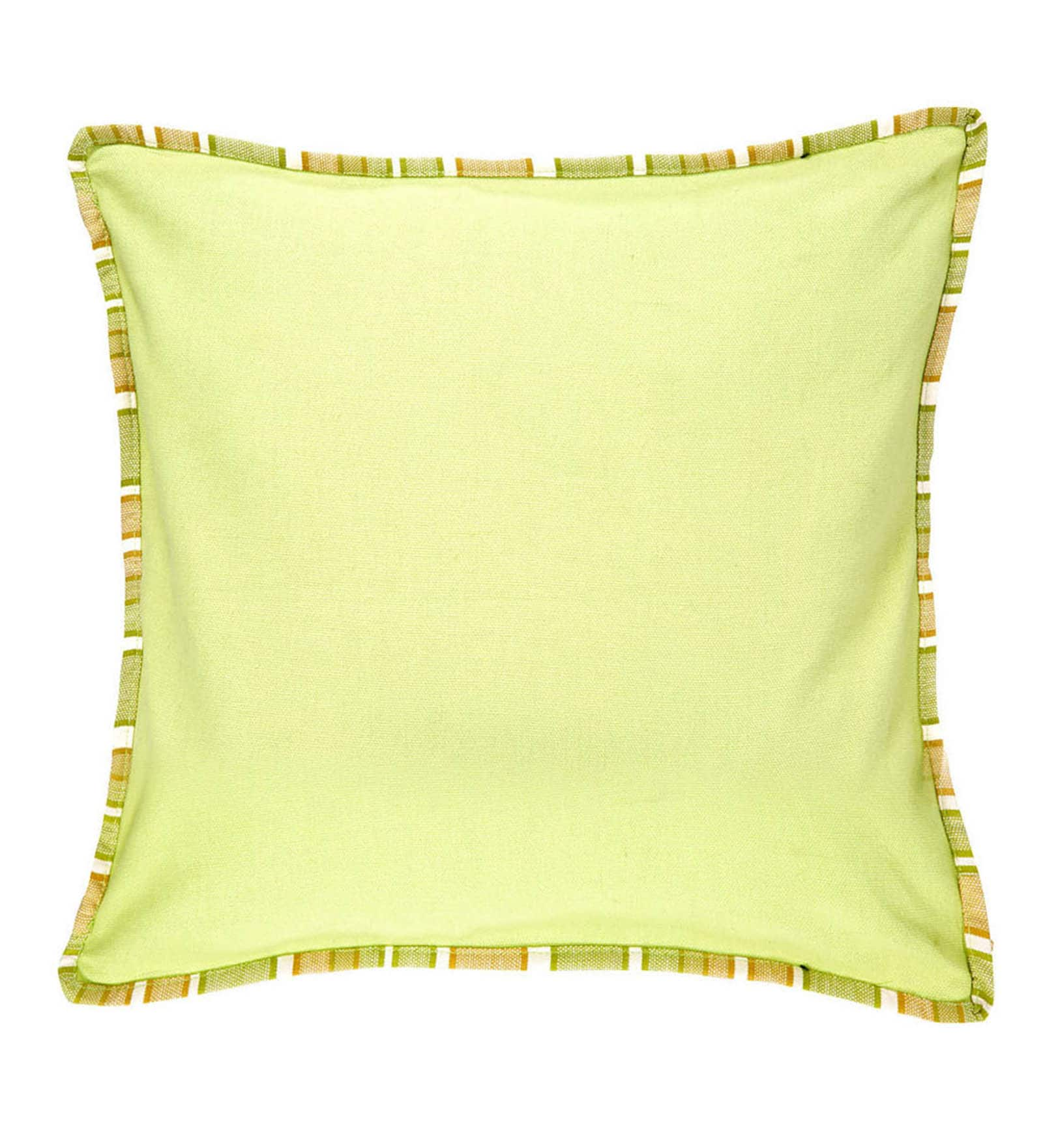 Buy Lemon 100 Cotton Cushion Cover by Jodhaa Online Solid Colour