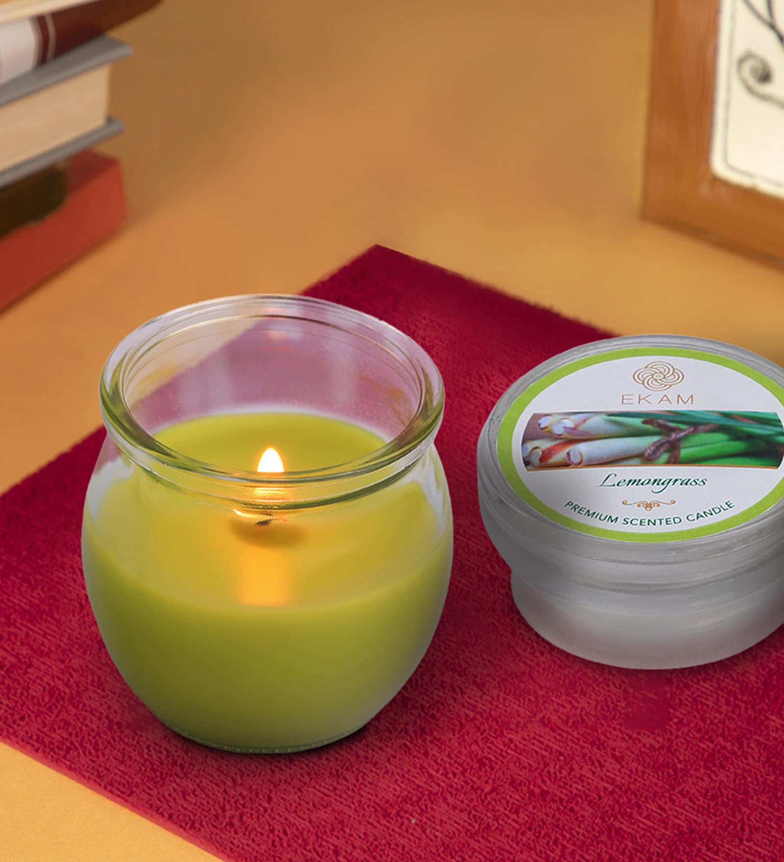 Buy Lemongrass Aroma Set of 12 Scented Candles by EKAM at 58 OFF by