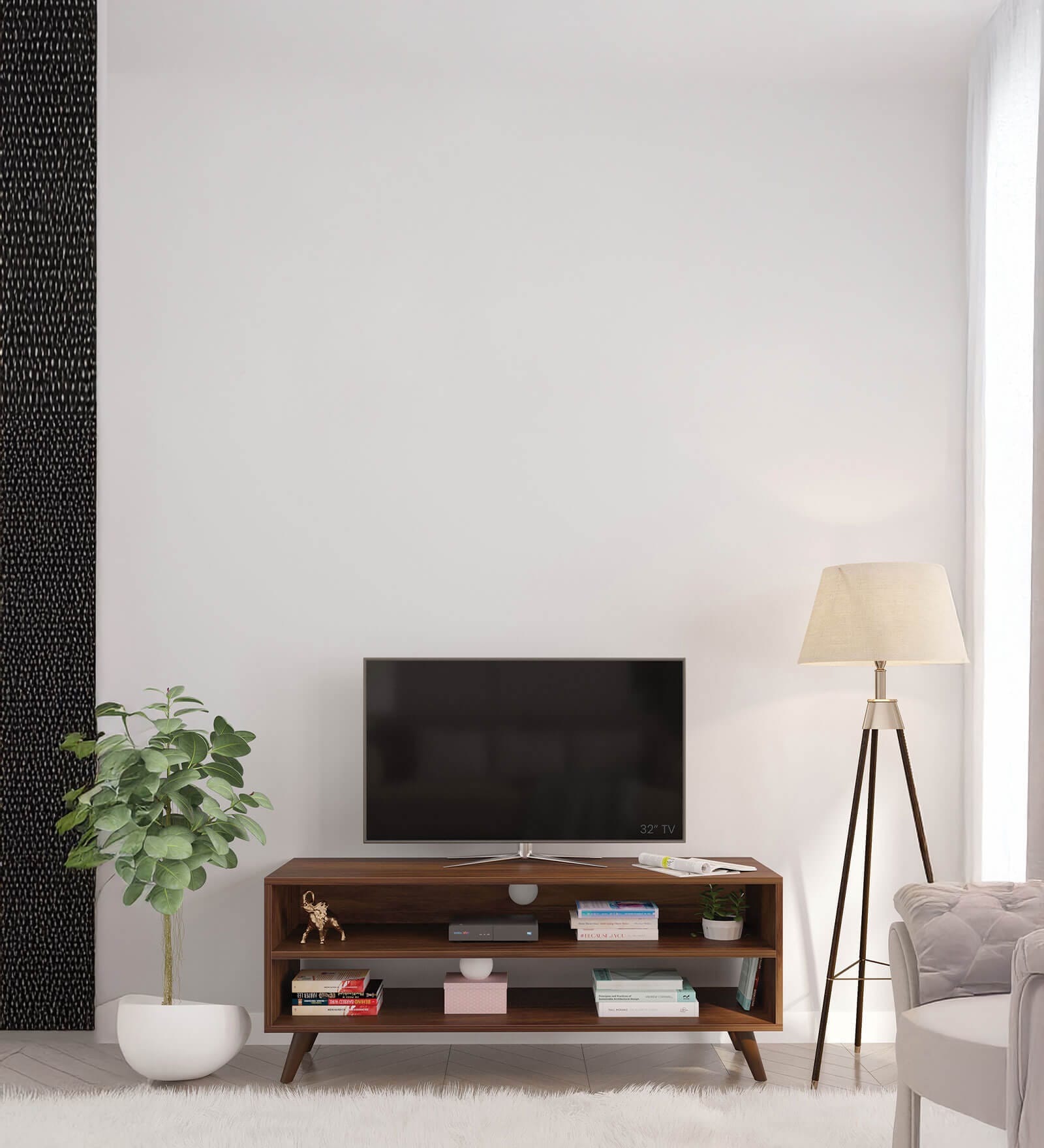 Leo Tv Unit In Brown Maple Colour