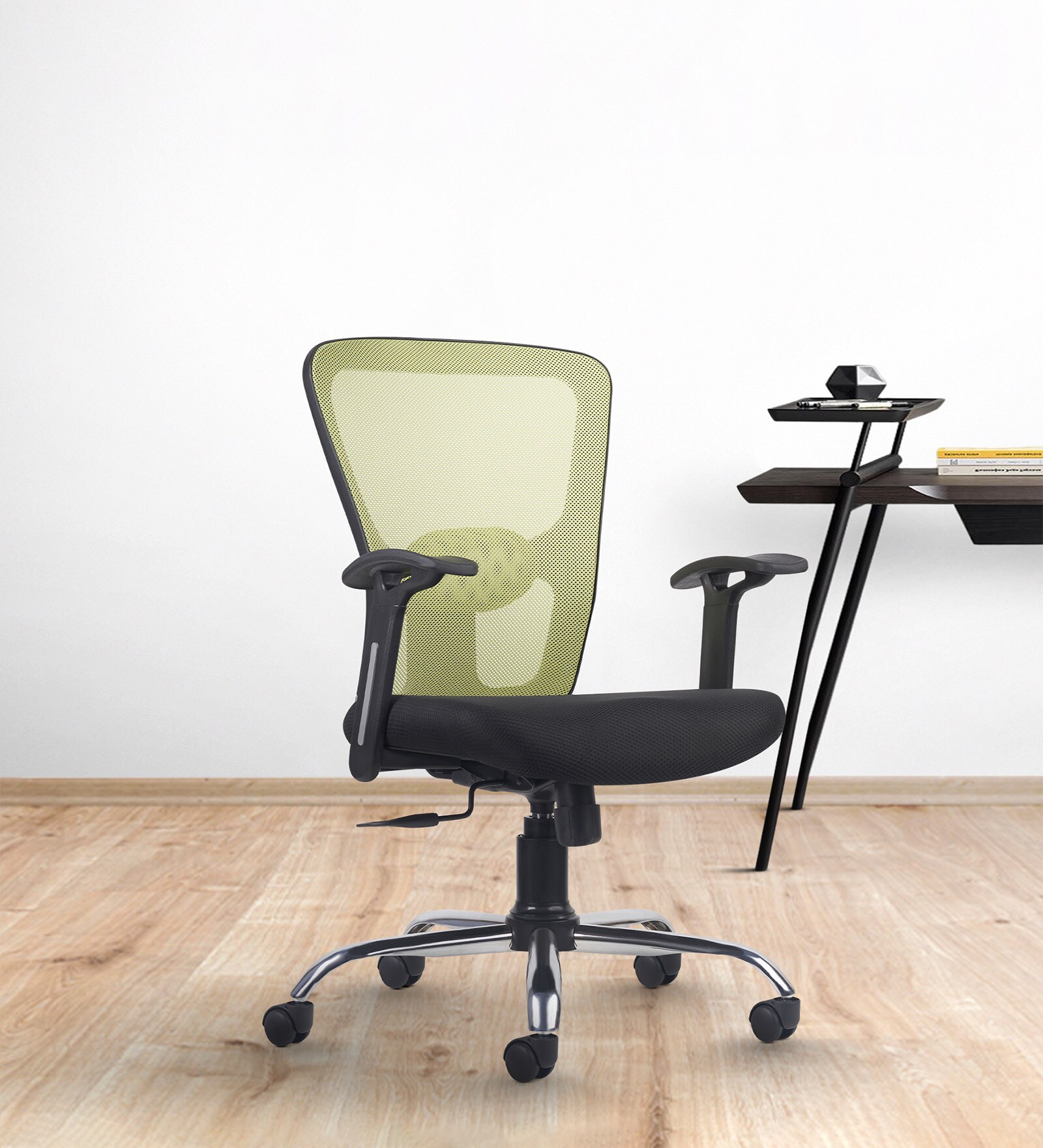 Leo Wave Breathable Mesh Ergonomic Chair in Green Colour