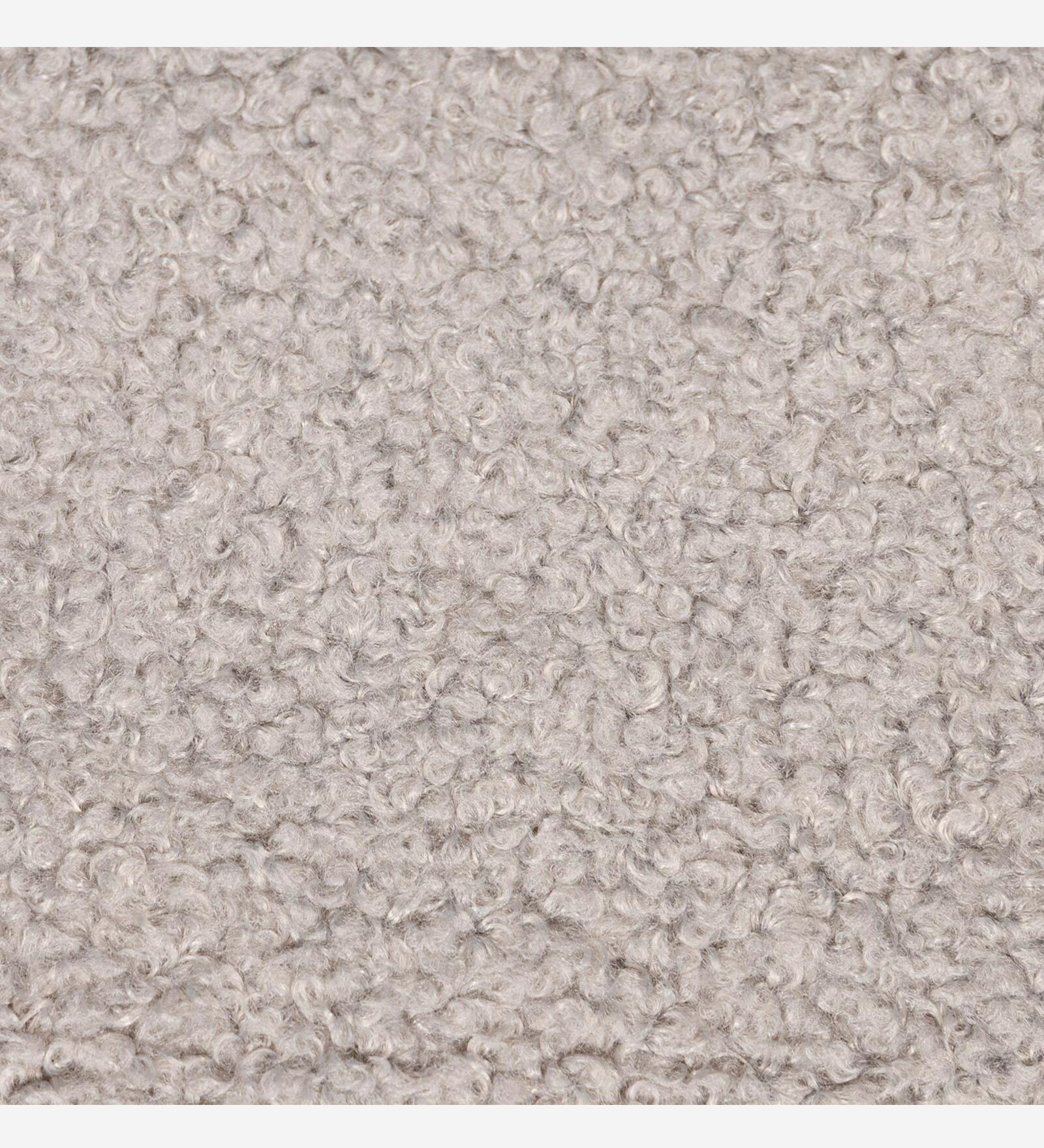 Leona Boucle Fabric 1 Seater Sofa in Dark Grey Colour