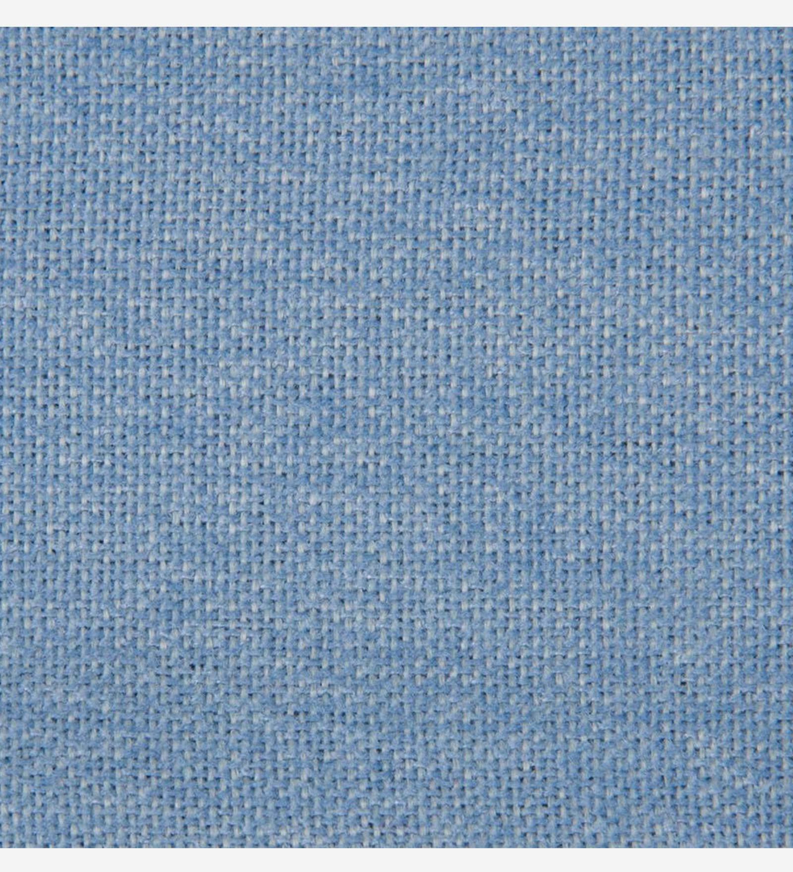 Leona Chenille Fabric 1 Seater Sofa in Ice Blue Colour